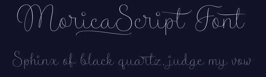 Morica Script Font by Mans Greback — Script Handwritten Font — thumbnail 2