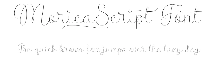 Morica Script Font by Mans Greback — Script Handwritten Font
