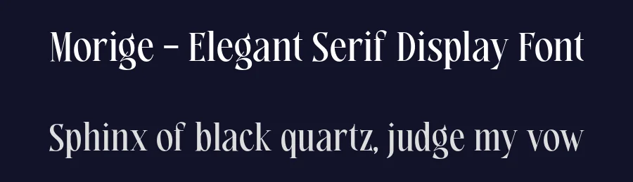 Morige – Elegant Serif Display Font by roomspace.cl — Display Font — thumbnail 2