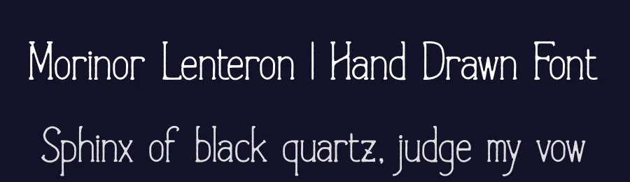 Morinor Lenteron | Hand Drawn Font by Gracetypestudio — Script Handwritten Font — thumbnail 2