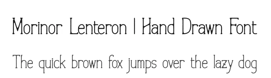 Morinor Lenteron | Hand Drawn Font by Gracetypestudio — Script Handwritten Font
