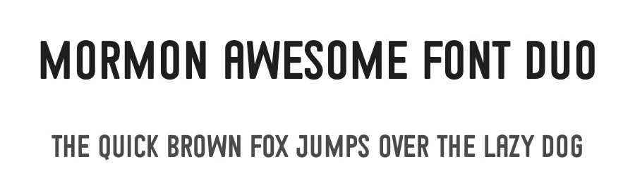 Mormon Awesome Font Duo by Jasa 7NTypes — Script Handwritten Font