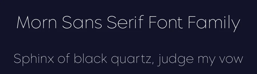 Morn Sans Serif Font Family by Sani Sanjaya — Sans Serif Font — thumbnail 2