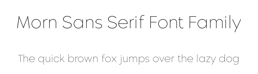Morn Sans Serif Font Family by Sani Sanjaya — Sans Serif Font