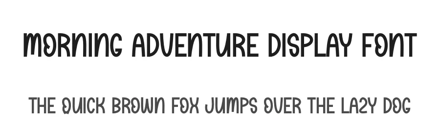 Morning Adventure Display Font by andikastudio — Display Font