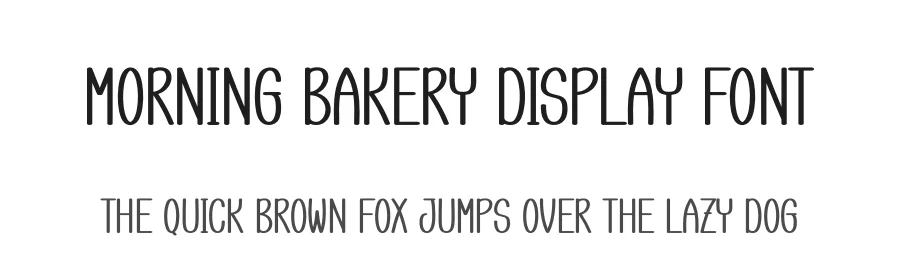 Morning Bakery Display Font by andikastudio — Display Font