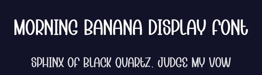 Morning Banana Display Font by andikastudio — Display Font — thumbnail 2