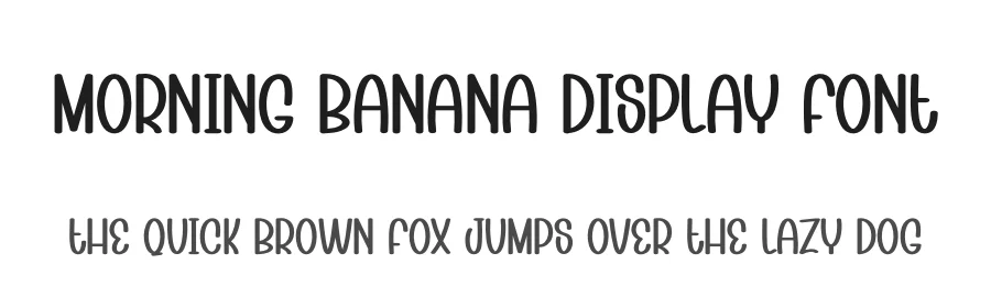 Morning Banana Display Font by andikastudio — Display Font