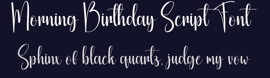 Morning Birthday Script Font by creativeletter — Script Handwritten Font — thumbnail 2