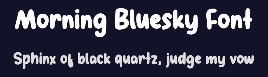Morning Bluesky Font by bearydsgn — Display Font — thumbnail 2