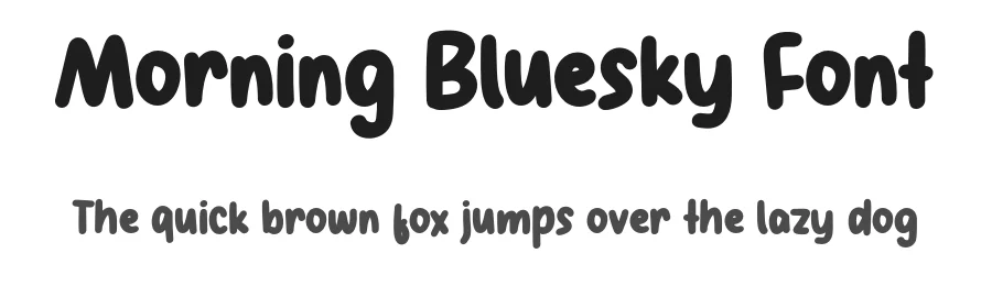 Morning Bluesky Font by bearydsgn — Display Font