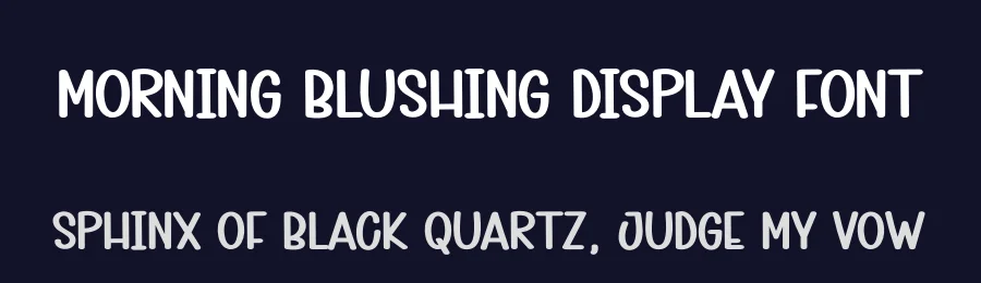 Morning Blushing Display Font by andikastudio — Display Font — thumbnail 2