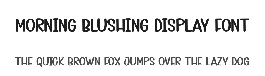 Morning Blushing Display Font by andikastudio — Display Font