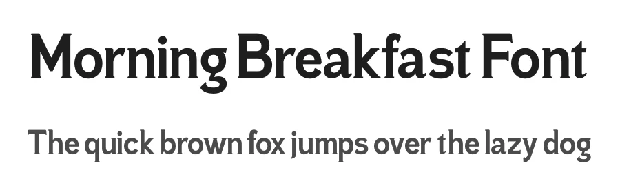 Morning Breakfast Font by timelesstype.co — Serif Font