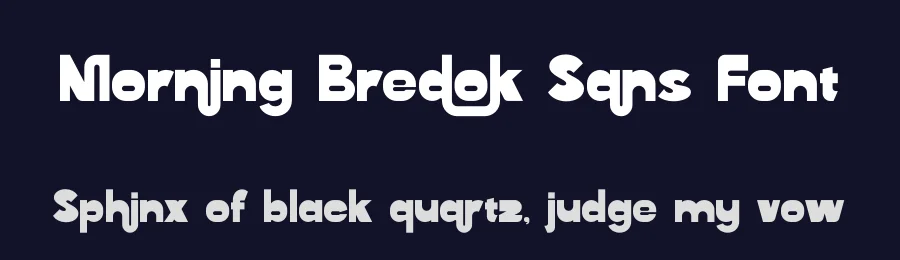 Morning Bredok Sans Font by timelesstype.co — Display Font — thumbnail 2