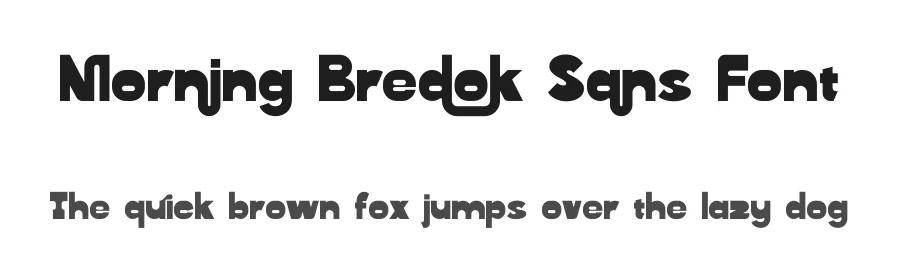 Morning Bredok Sans Font by timelesstype.co — Display Font