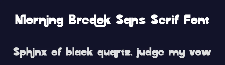 Morning Bredok Sans Serif Font by timelesstype.co — Sans Serif Font — thumbnail 2