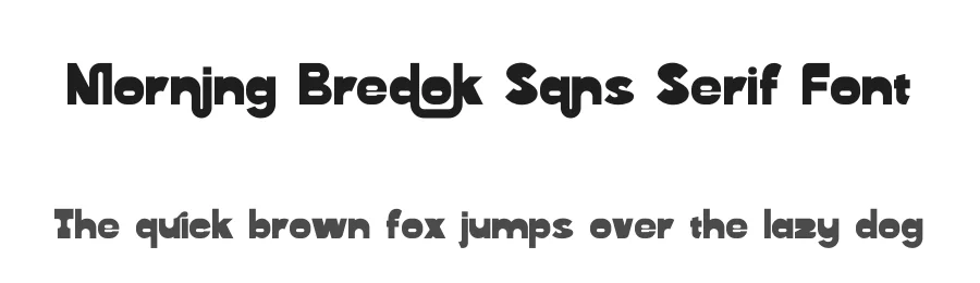 Morning Bredok Sans Serif Font by timelesstype.co — Sans Serif Font
