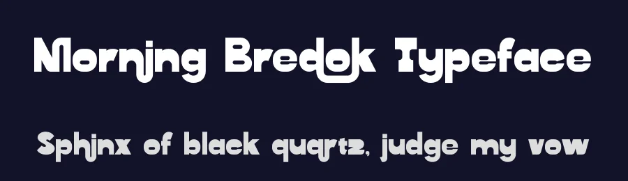 Morning Bredok Typeface by timelesstype.co — Display Font — thumbnail 2