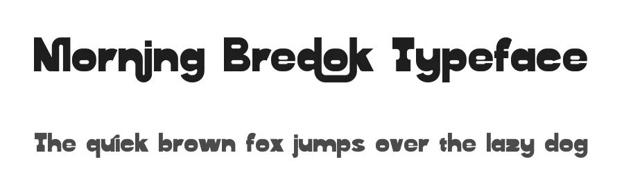 Morning Bredok Typeface by timelesstype.co — Display Font