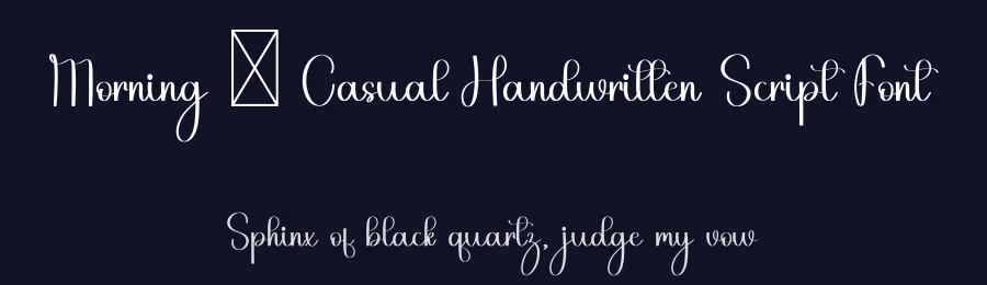 Morning – Casual Handwritten Script Font by freshtypeink — Script Handwritten Font — thumbnail 2