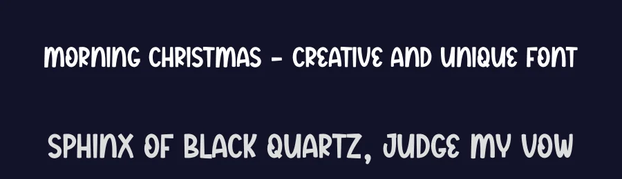 Morning Christmas – Creative And Unique Font by creativeletter — Display Font — thumbnail 2