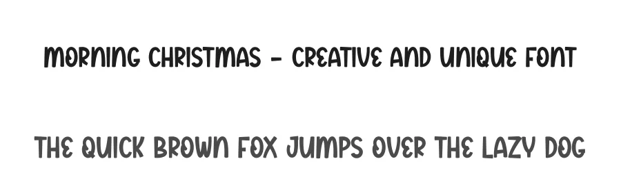 Morning Christmas – Creative And Unique Font by creativeletter — Display Font