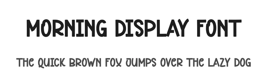 Morning Display Font by andikastudio — Display Font