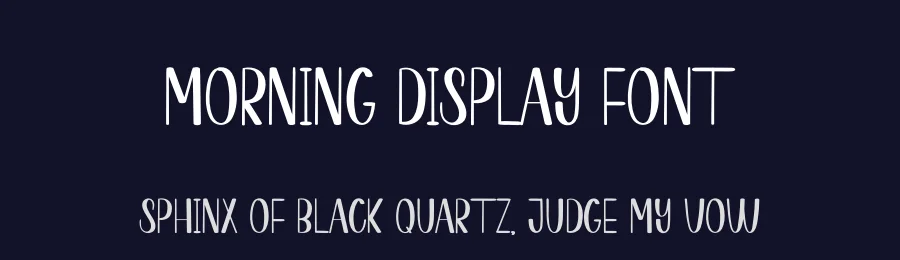 Morning Display Font by creativeletter — Display Font — thumbnail 2