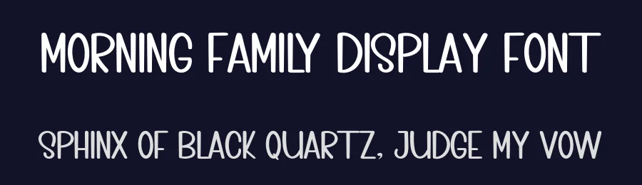 Morning Family Display Font by inermediaSTUDIO — Display Font — thumbnail 2