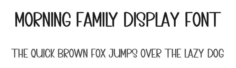 Morning Family Display Font by inermediaSTUDIO — Display Font
