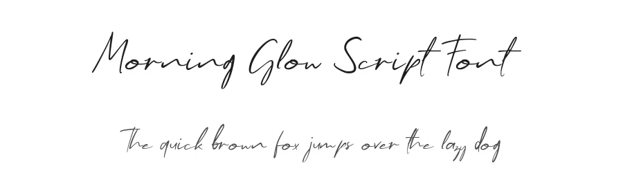 Morning Glow Script Font by Allouse.Studio — Script Handwritten Font