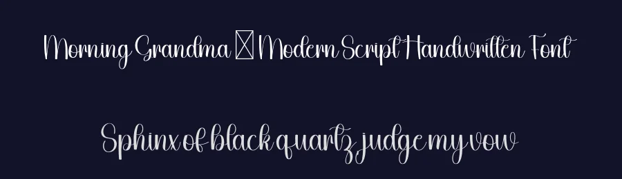 Morning Grandma – Modern Script Handwritten Font by freshtypeink — Script Handwritten Font — thumbnail 2