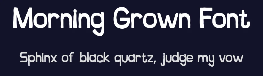 Morning Grown Font by zarmatype — Display Font — thumbnail 2