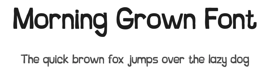 Morning Grown Font by zarmatype — Display Font