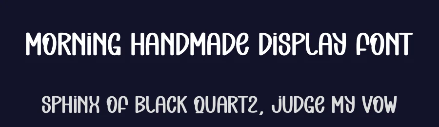 Morning Handmade Display Font by andikastudio — Display Font — thumbnail 2