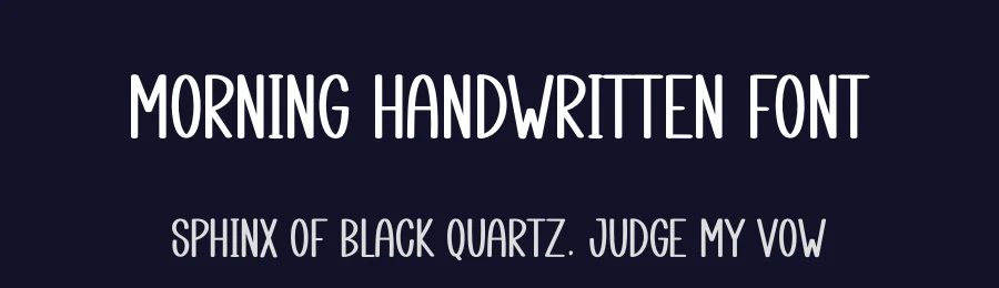 Morning Handwritten Font by creativeletter — Display Font — thumbnail 2