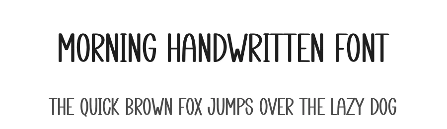 Morning Handwritten Font by creativeletter — Display Font