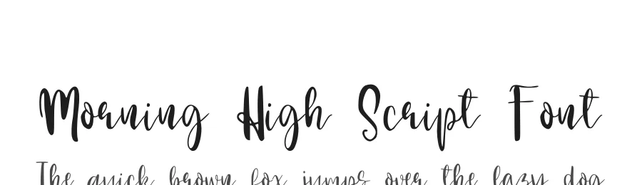 Morning High Script Font by Genarastudio — Script Handwritten Font