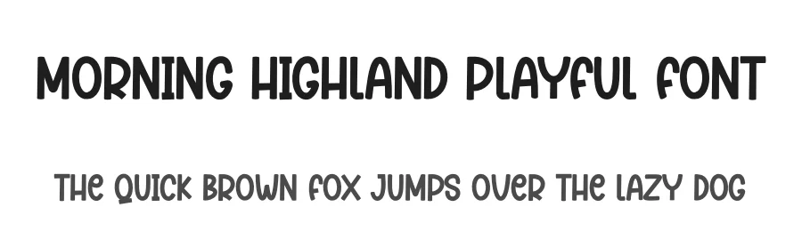 Morning Highland Playful Font by creativeletter — Script Handwritten Font