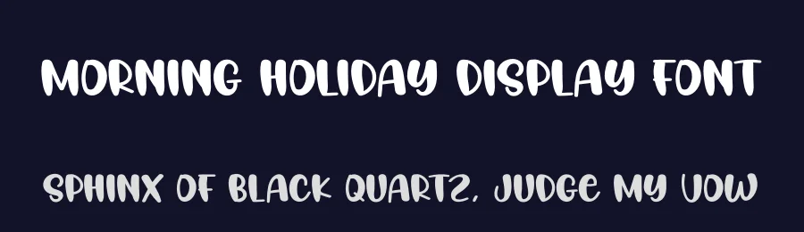 Morning Holiday Display Font by creativeletter — Display Font — thumbnail 2