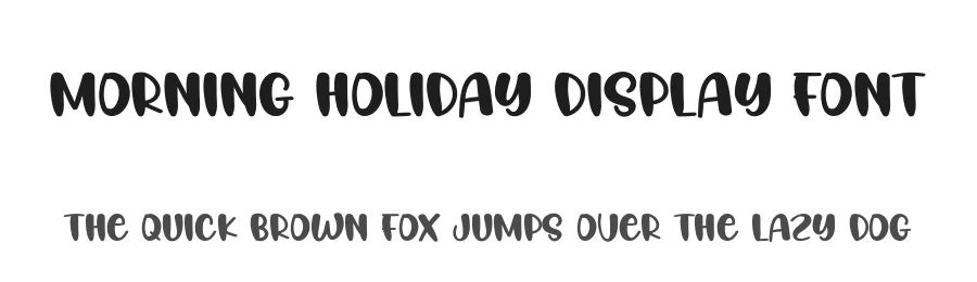 Morning Holiday Display Font by creativeletter — Display Font