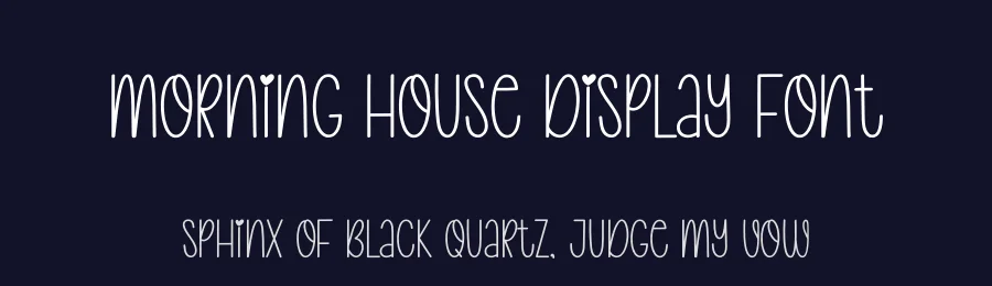Morning House Display Font by creativeletter — Display Font — thumbnail 2