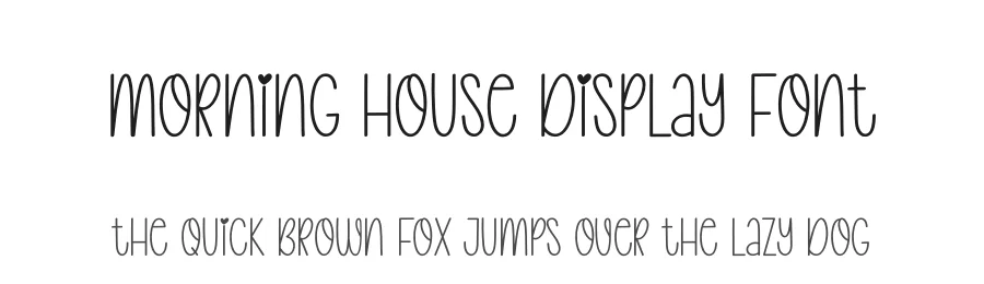 Morning House Display Font by creativeletter — Display Font