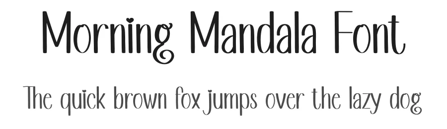 Morning Mandala Font by inermediaSTUDIO — Script Handwritten Font