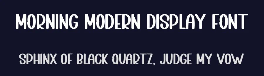 Morning Modern Display Font by inermediaSTUDIO — Display Font — thumbnail 2