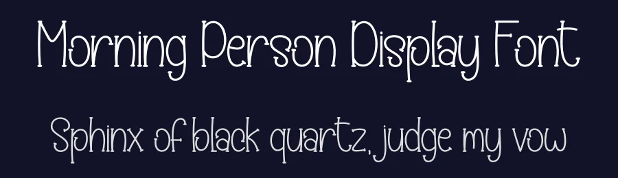 Morning Person Display Font by creativeletter — Display Font — thumbnail 2