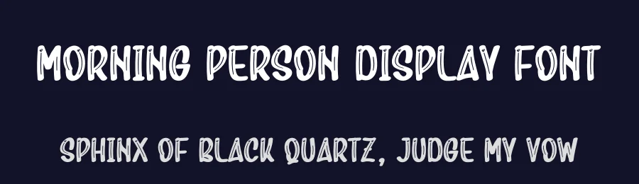 Morning Person Display Font by creativeletter — Display Font — thumbnail 2