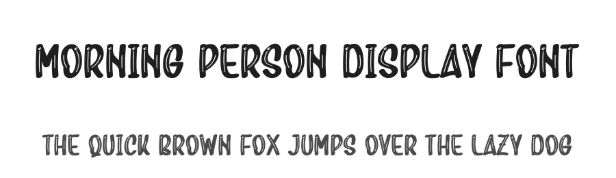 Morning Person Display Font by creativeletter — Display Font