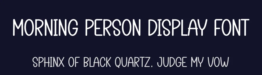 Morning Person Display Font by creativeletter — Display Font — thumbnail 2